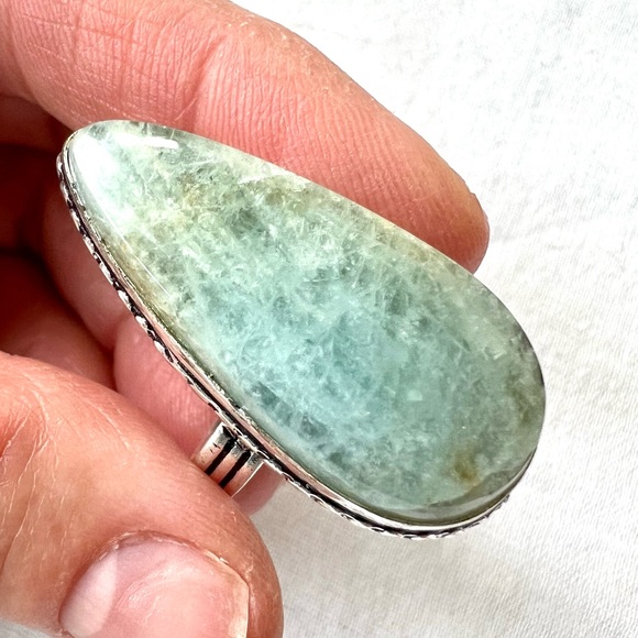 Jewelry - 925 Moonwater AQUAMARINE Teardrop Ring 7.5